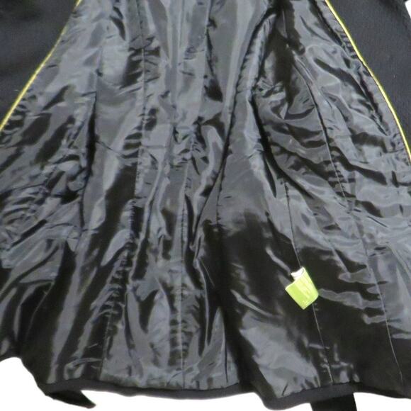 Soia & Kyo Wool Pea Coat Jacket Belted Women's Petite Small Black - Picture 7 of 15